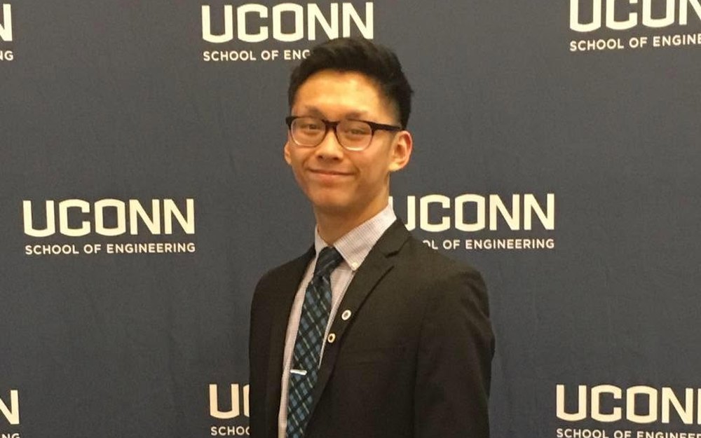 Brandon Qiao at the University of Connecticut School of Engineering